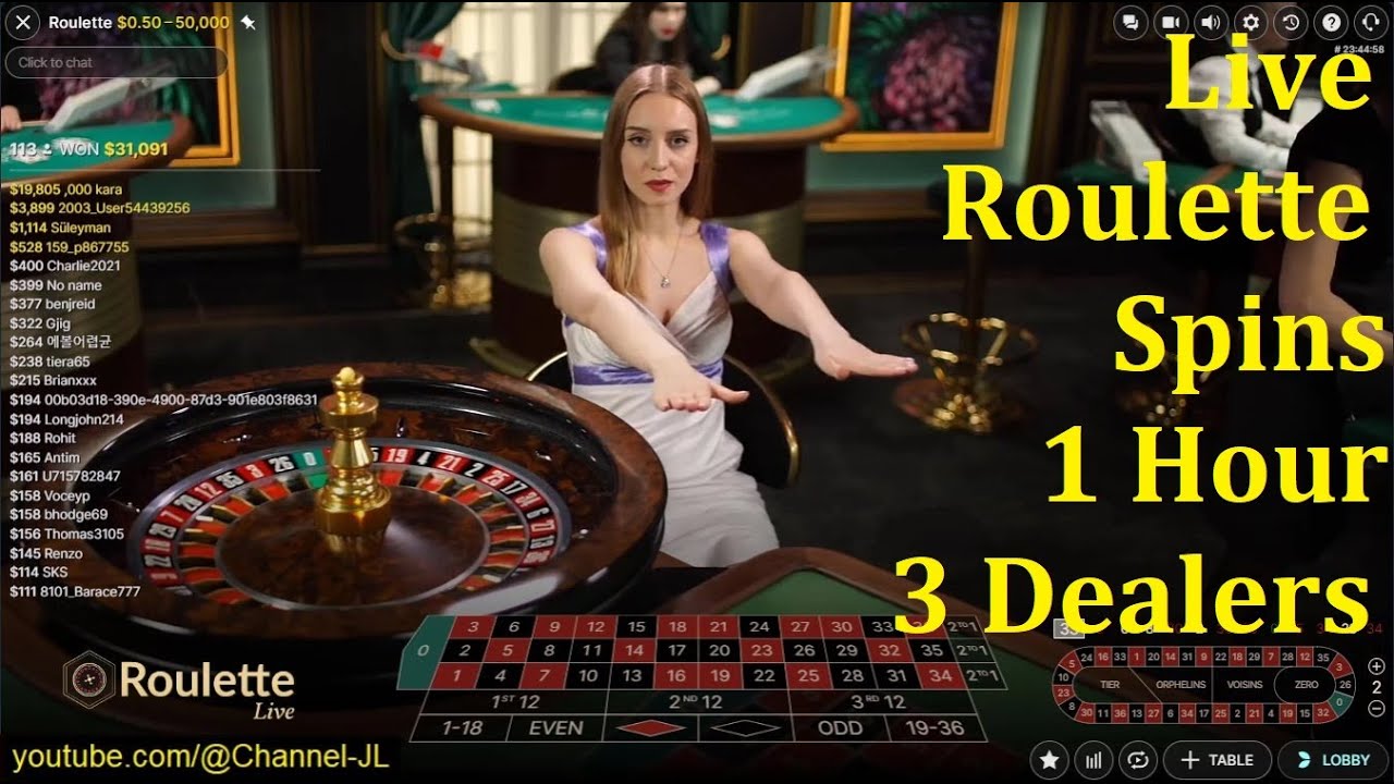 Live Roulette Spins 1 Hour 3 Dealers European Roulette