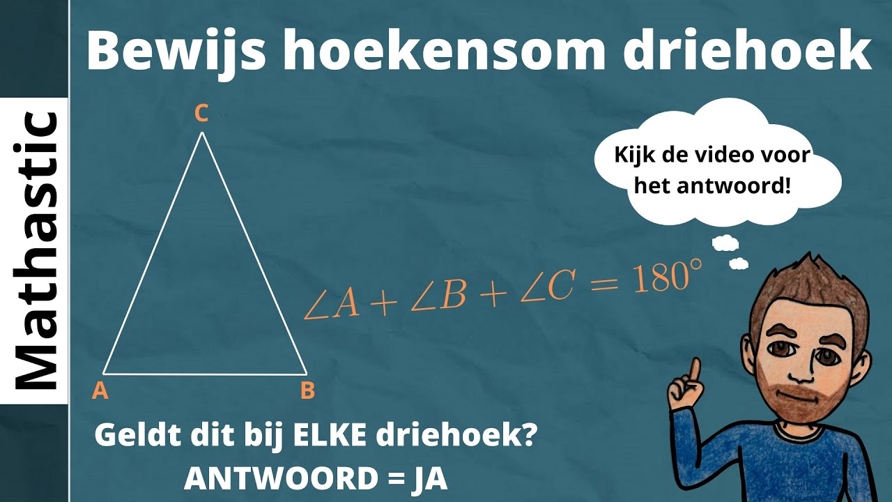 Bewijs hoekensom driehoek