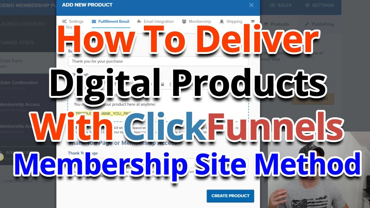 How To Deliver Digital Products (Assets) With ClickFunnels - Membership Site Method