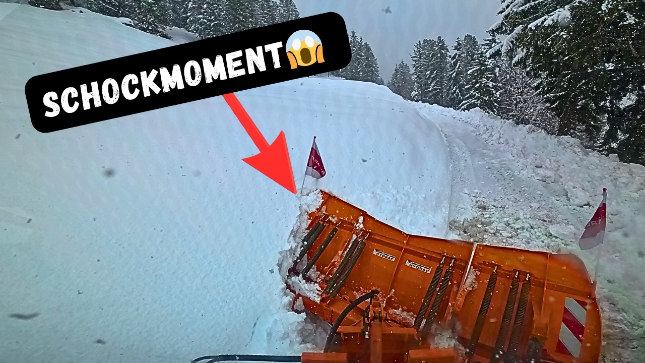 ❄️Schockmoment | Hätte schlimm enden können❄️Extreme Schneeräumung in Österreich