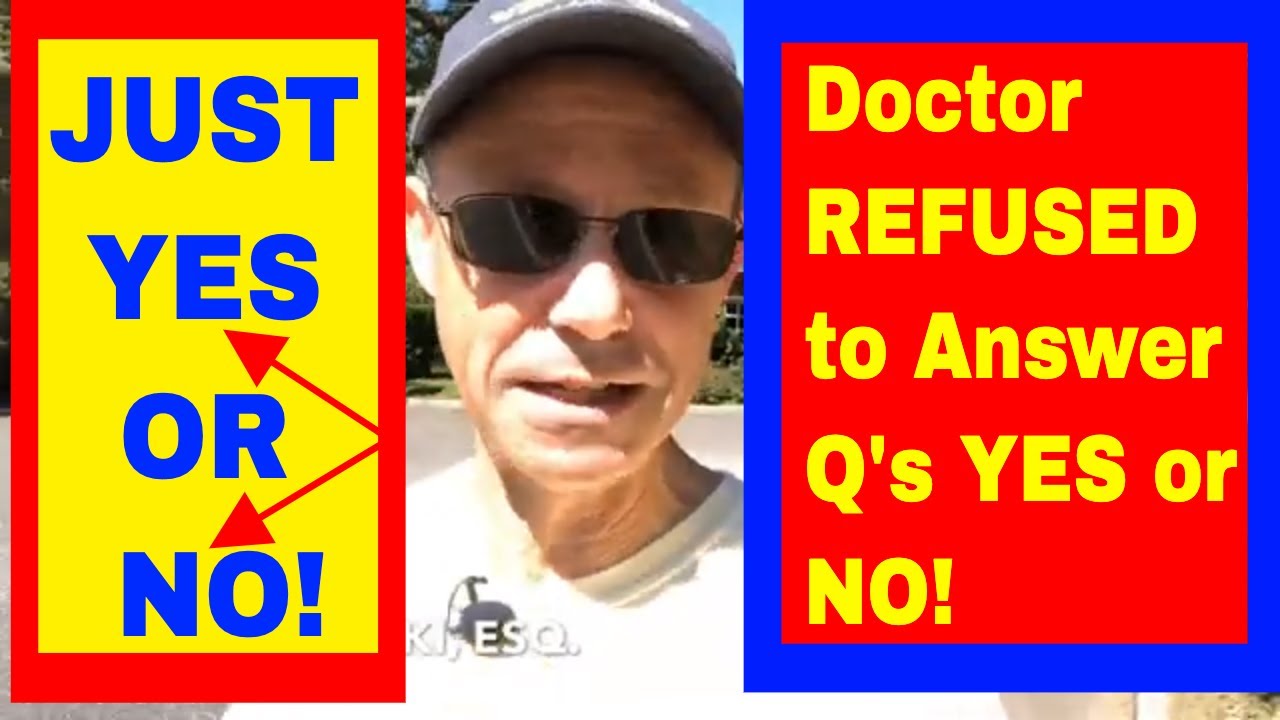 Doctor REFUSED to Answer My Questions Yes or No During His Deposition- Learn What I Did