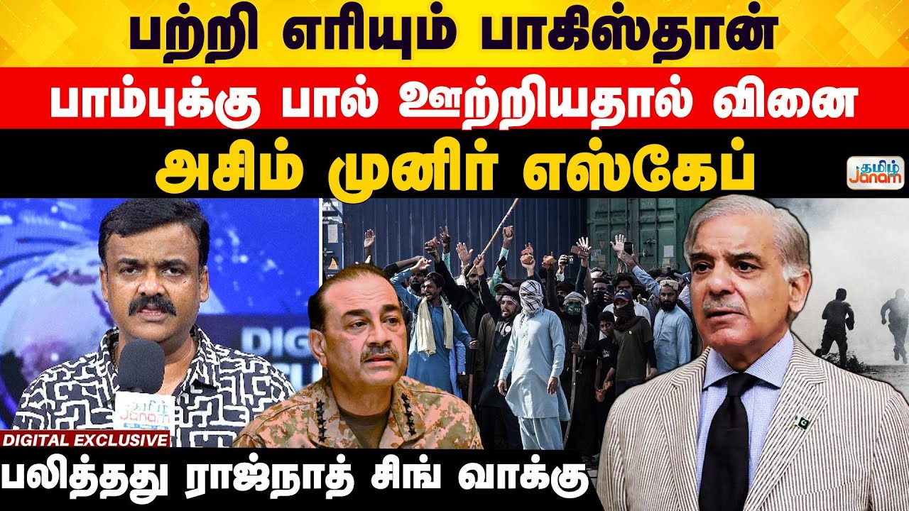 Pakistan | பற்றி எரியும் பாகிஸ்தான்.....பாம்புக்கு பால் ஊற்றியதால் வினை....அசிம் முனிர் எஸ்கேப்