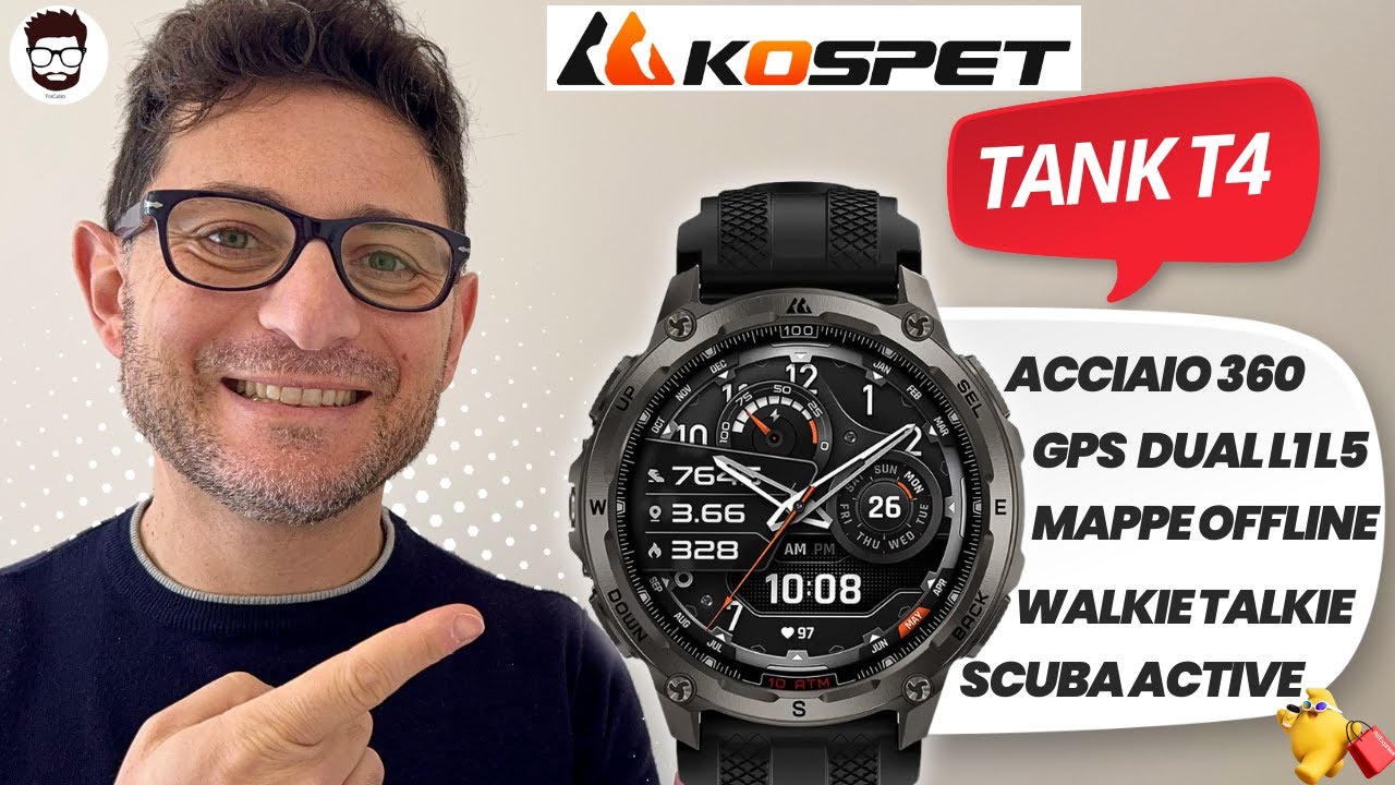 KOSPET TANK T4 Recensione: Acciaio 360, Mappe Offline e SUBACQUEA Professionale!