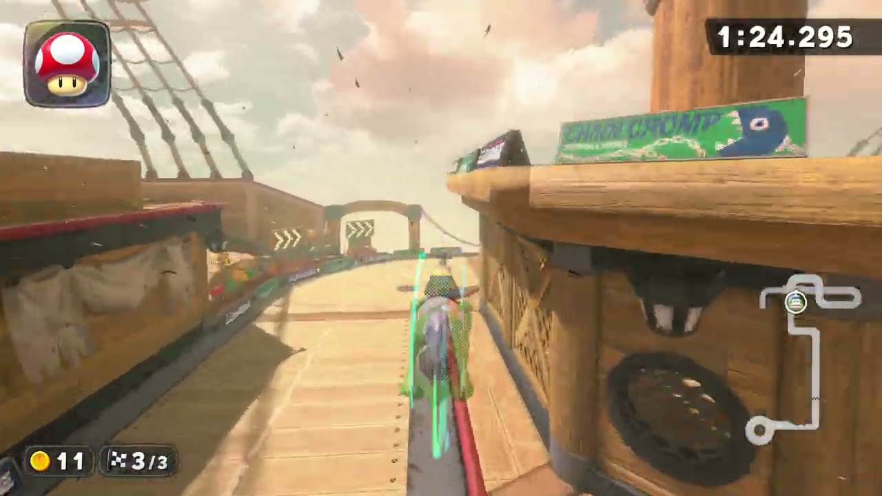 Airship Fortress - 1:54.137 - LegoWiiMan 🇺🇸 (Mario Kart World world record)
