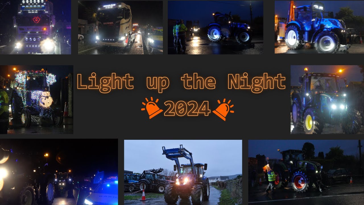 Light Up The Night Tractor & Truck Run 2024 - 4K Ballyragget