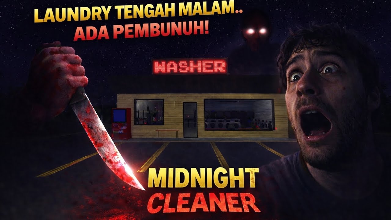 Shift Malam Paling HOROR di Roblox 😨 | Midnight Cleaners Gameplay