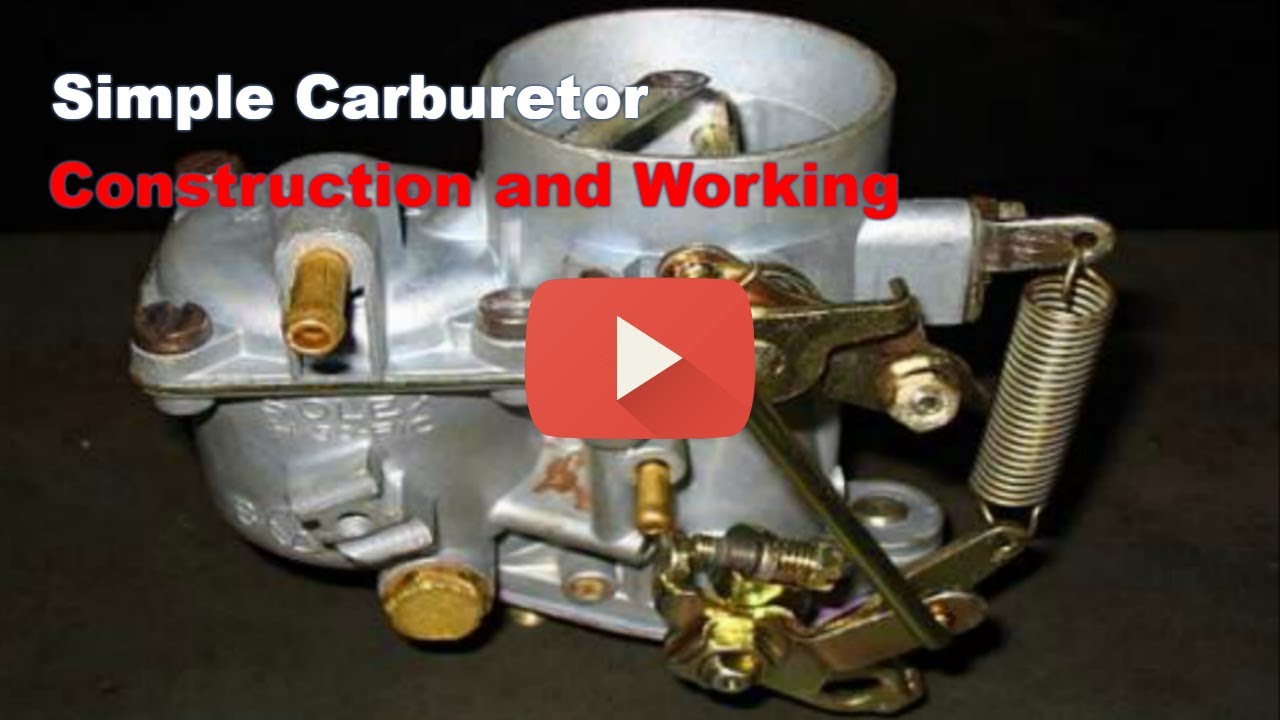 simple carburetor construction and working explained easily