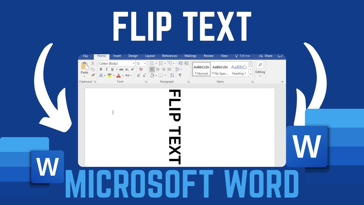 Как перевернуть текст в документе Microsoft Word