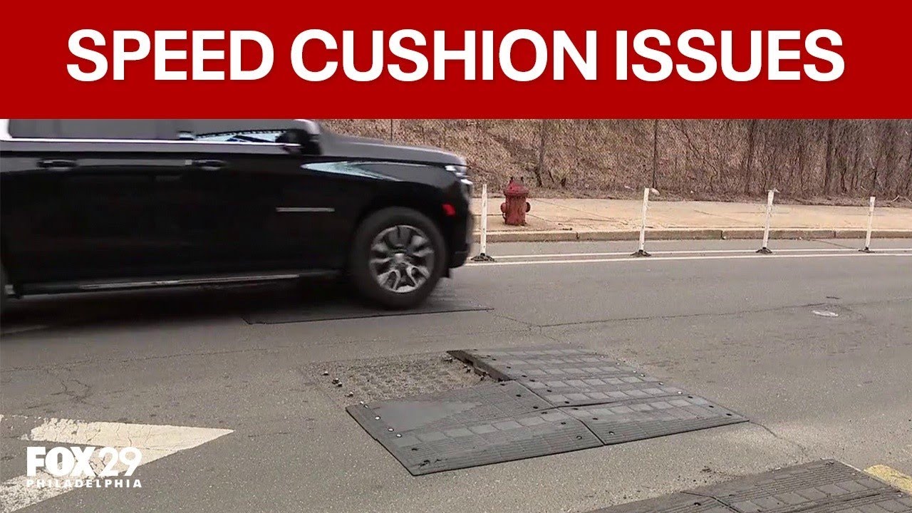 Damaged speed cushions raise safety concerns for Philadelphia drivers