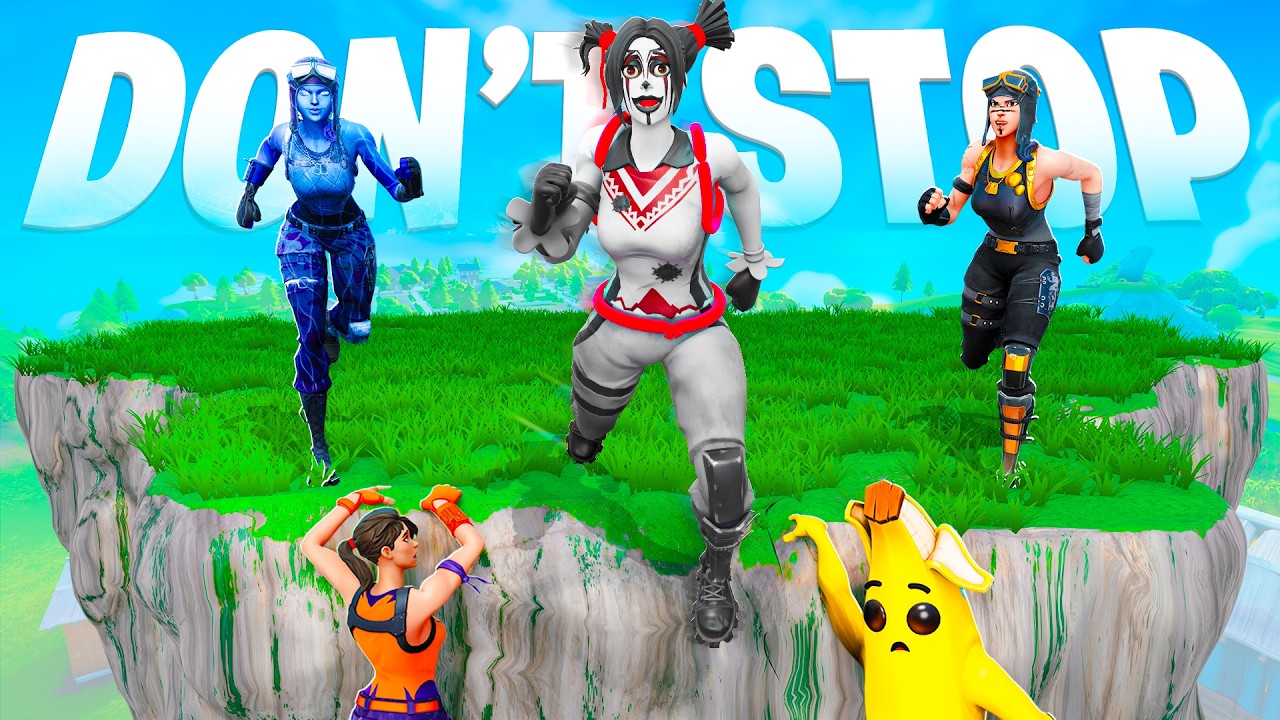 Fortnite BUT WE Can't STOP MOVING