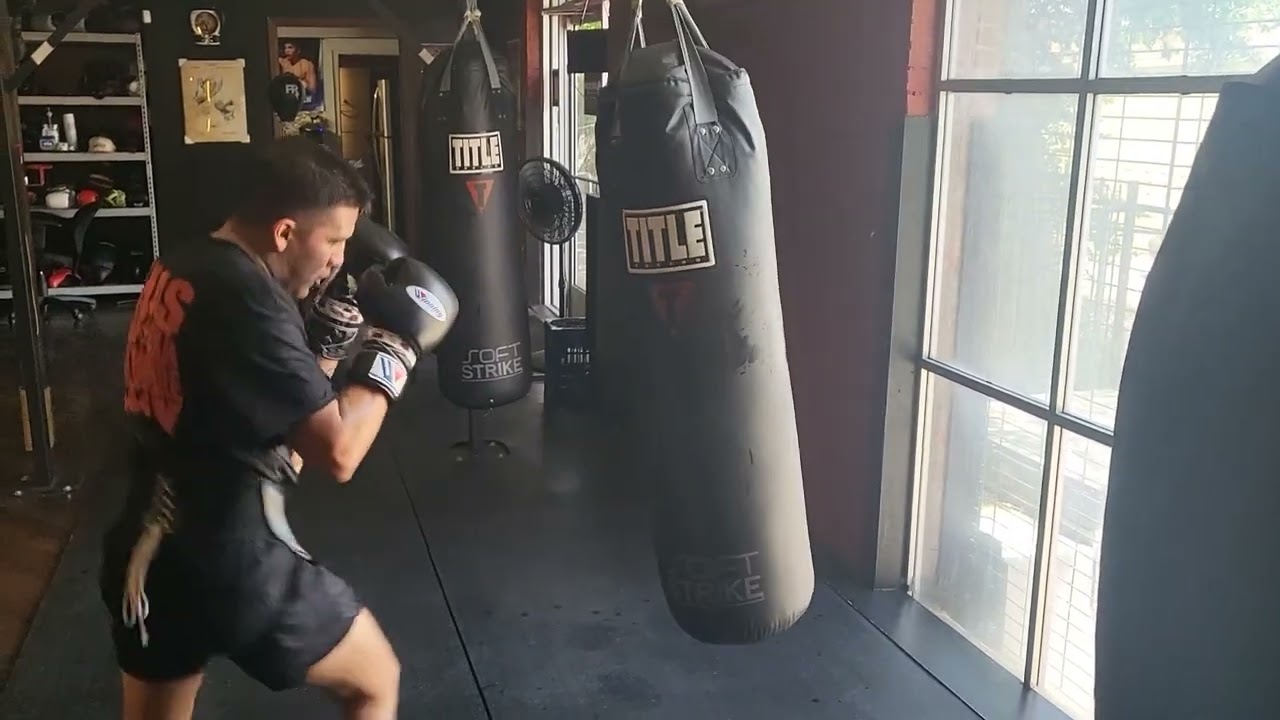Bam Rodriguez blasting the punching Bag looking like a pound for pound player 💯