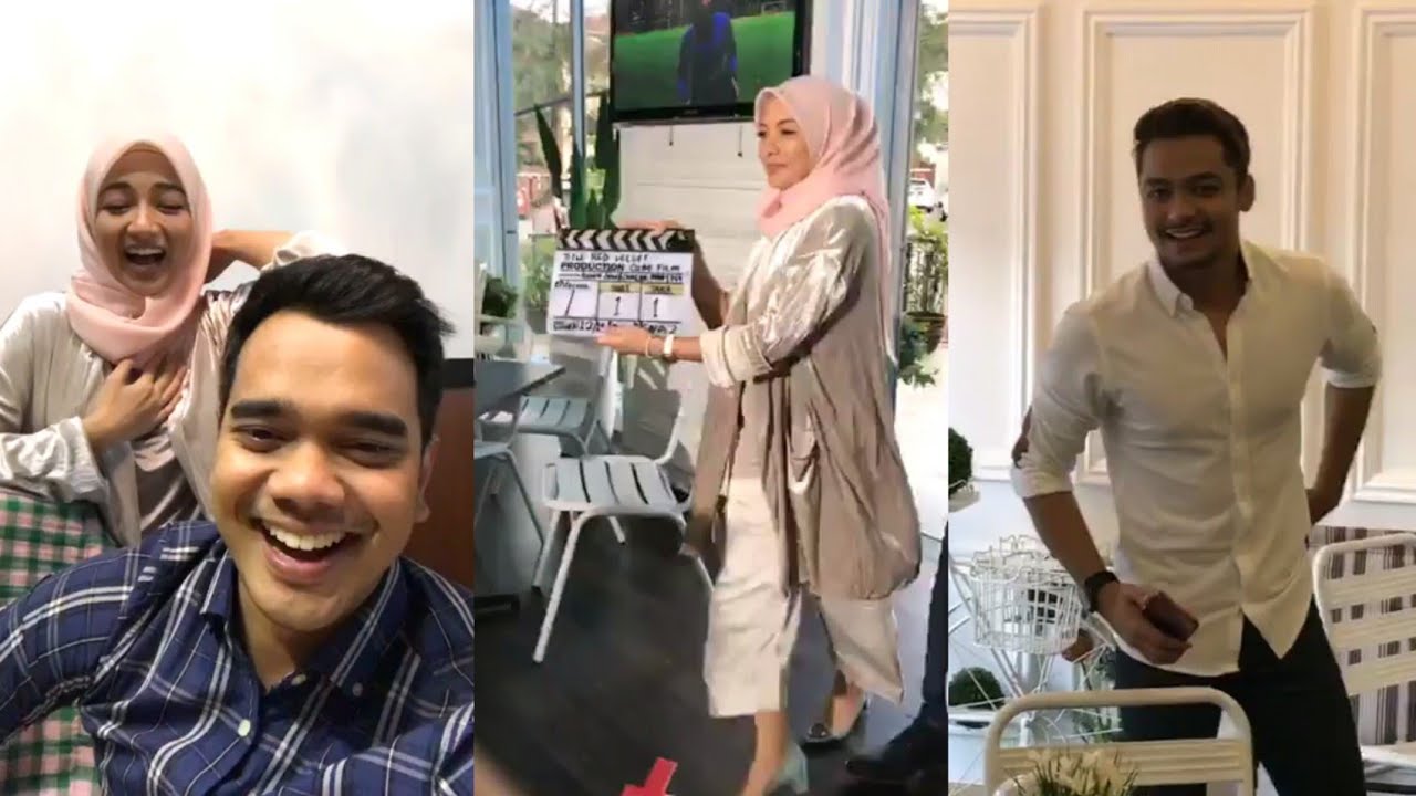 Neelofa & Alif Satar happy sangat last day shooting drama Red Velvet, Syafiq Kyle kena bahan