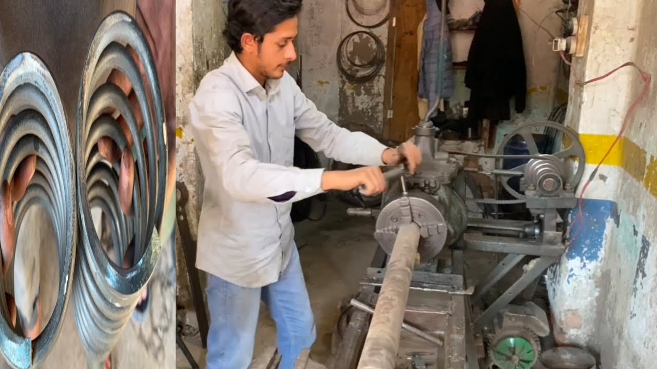 Spring Engineering Redefined: Doubling Power with Lathe Machine Innovation🔧⚙️