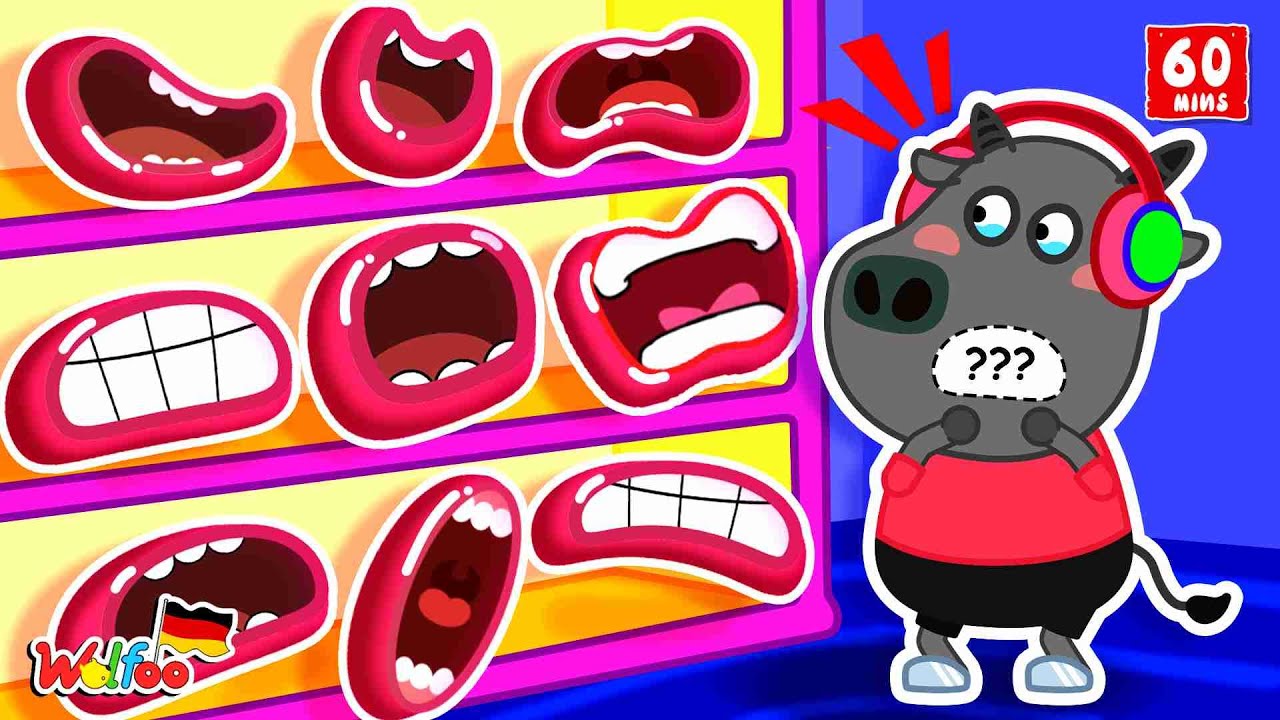 Wolfoo Geschichte 🐺 Nein, nein, wer hat Lucys Mund gestohlen? | Mein Mund ist verloren