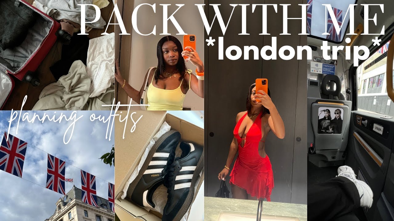 PACK WITH ME: What I'm Wearing For My Trip to London! Outfit Planning, Organizing, etc!