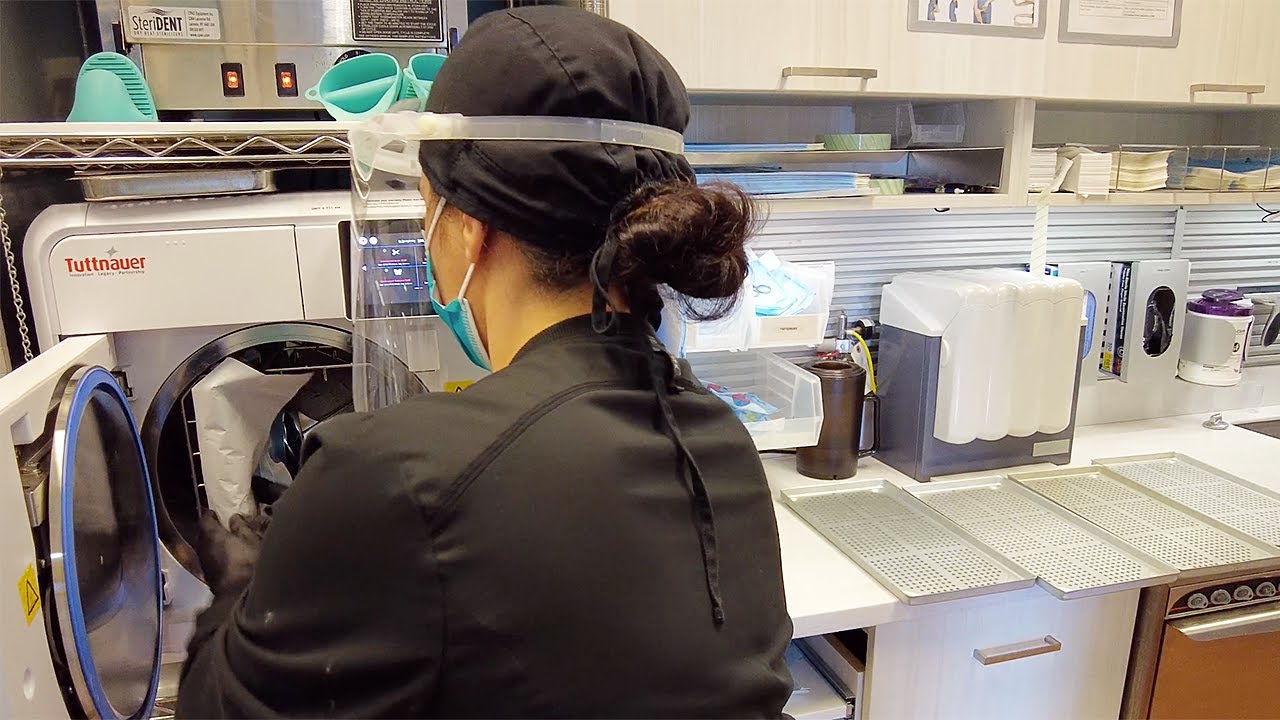 Great To Have A 2nd Tuttnauer Autoclave - Preparing Dental Office Cassettes In Desergo Steri Center