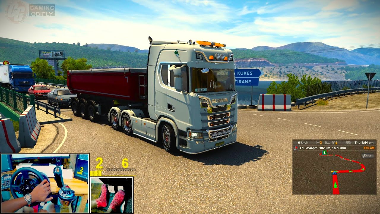 ETS2 Cruising the West Balkans DLC - world of trucks - Tirana Albania to Pristina Kosovo