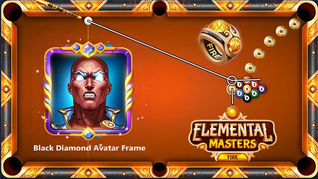 Elemental Master on Frame 100 🙀 Animated Avatar Fire Table 9 ball pool 🔥 8 ball pool