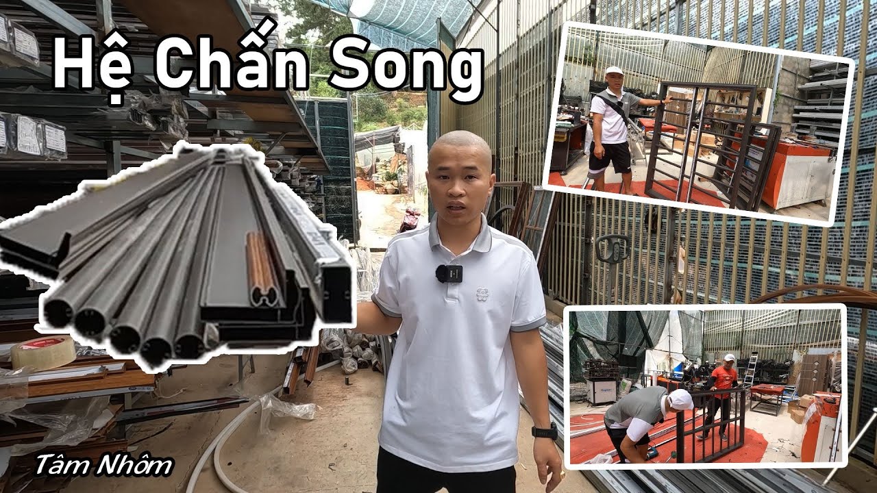 Hướng Dẫn Lắp Đặt Nhôm Hệ Chấn Song || Tâm nhôm