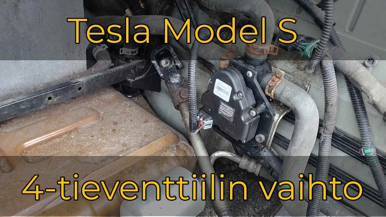 Tesla Model S, 4-tieventtiilin vaihto | Model S 4-way valve replacement