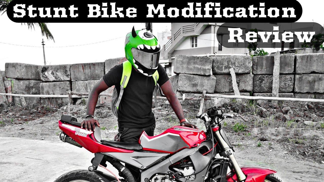 stunt bike modified - how to build Stunt bike and use / Black Buddy Tamil