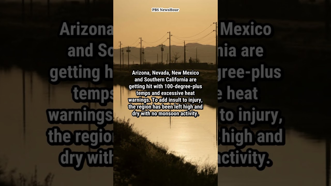 Across the U.S. Southwest, residents in desert cities like Phoenix endure an extreme heat wave