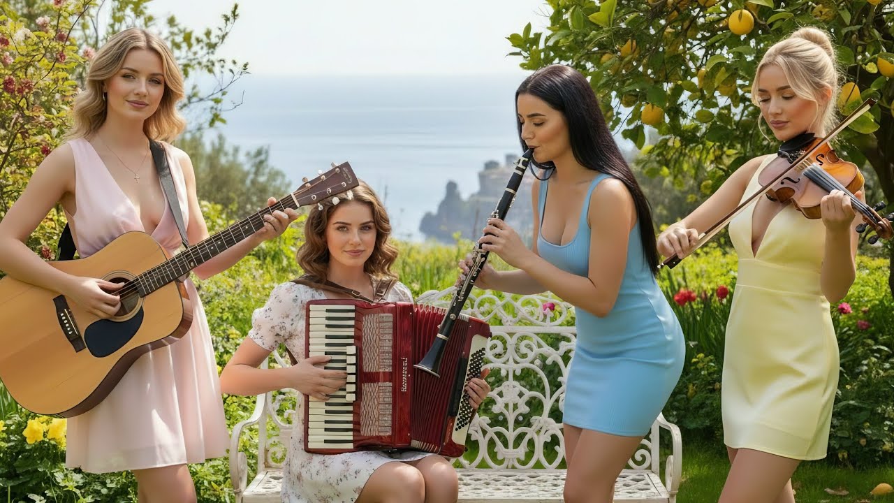 Breathtaking Mediterranean Sea Reverie - Flamenco Guitar, Accordion, Clarinet & Violin
