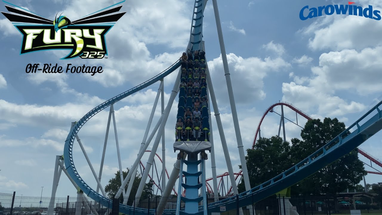 Fury 325 - Carowinds B&M Giga Coaster - Off-Ride Footage [4K]