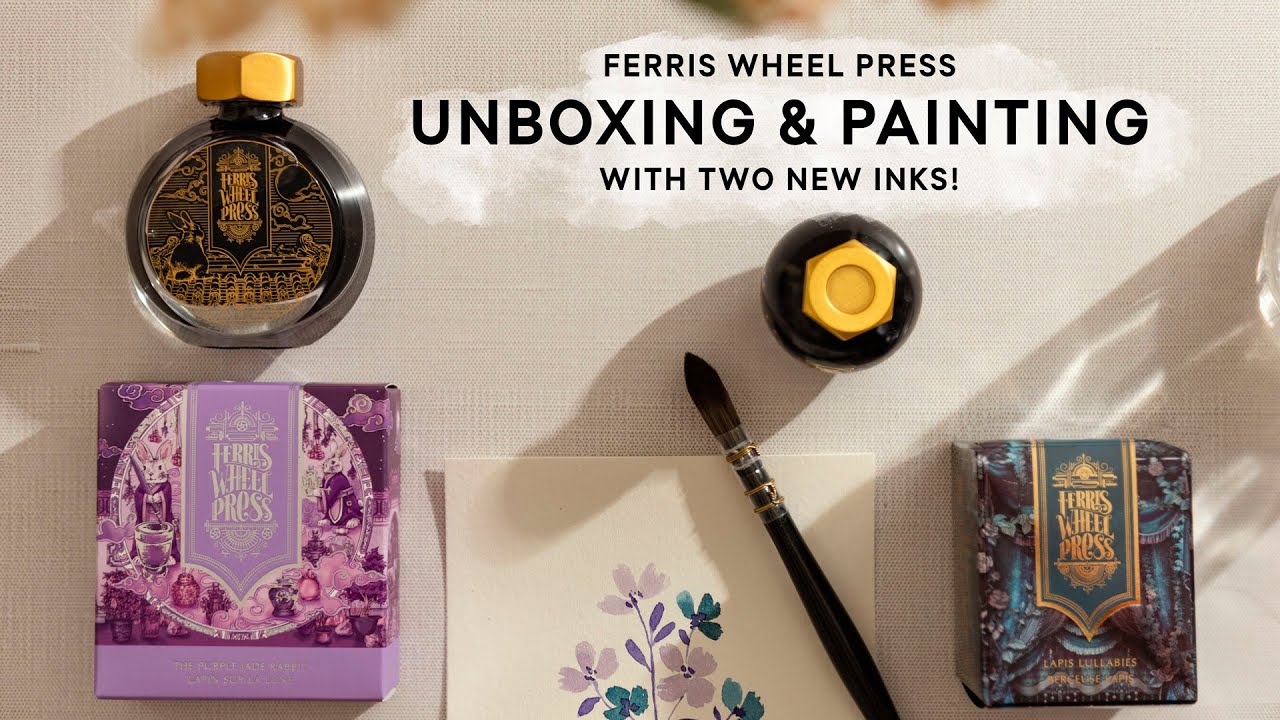Swatching & Painting with New Ferris Wheel Press Inks | January 6th Release!