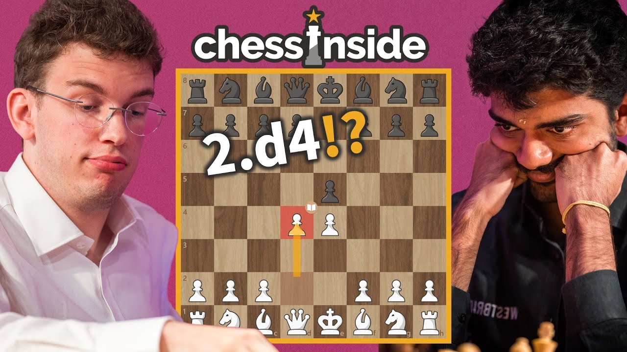 체스 세계 챔피언을 상대로 2.d4를 두다!?