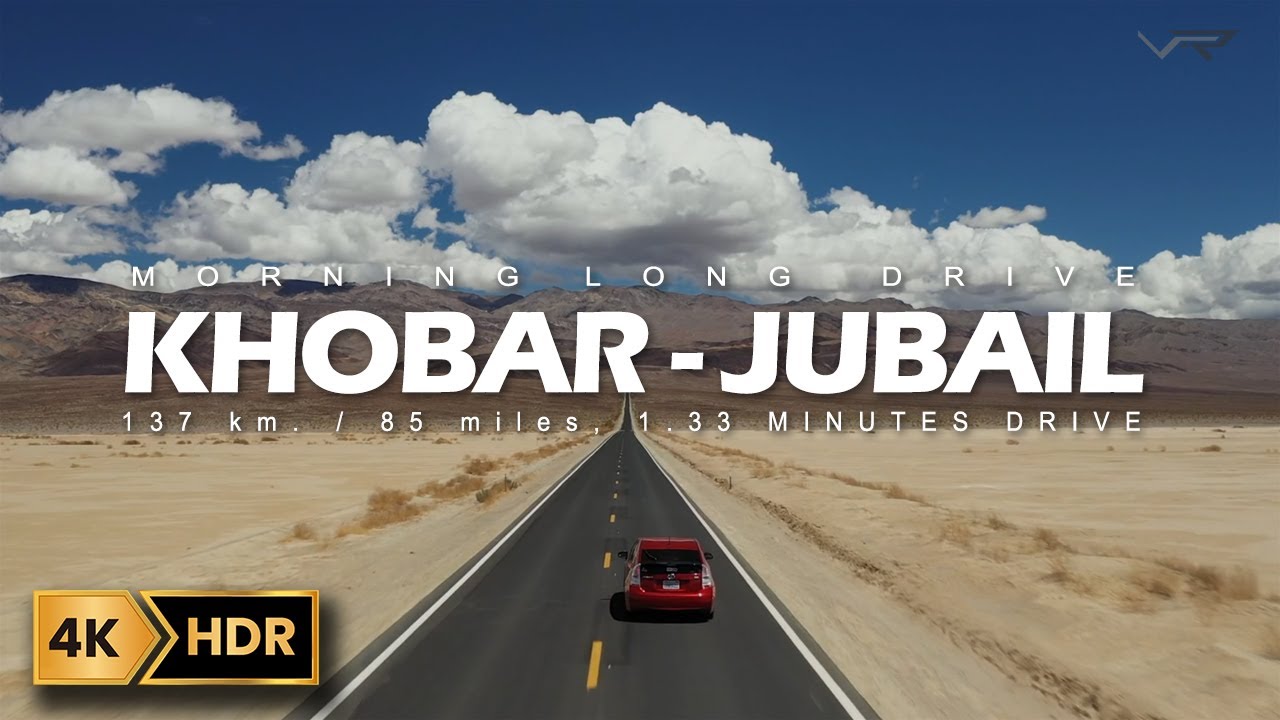 Driving from AL KHOBAR-JUBAIL-Saudi Arabia (2024) | 4K | Virtual Route TV