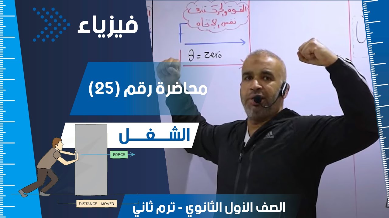 الشغل  - الصف الأول الثانوي - الفصل الدراسي الثاني - #فيزياء #تعليم  #ثانوية_عامة
