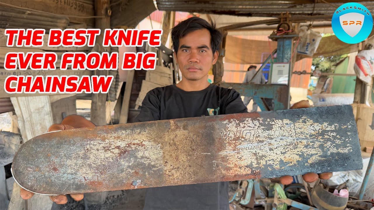 HOW TO MAKE KNIFE FROM BIG CHAINSAW.