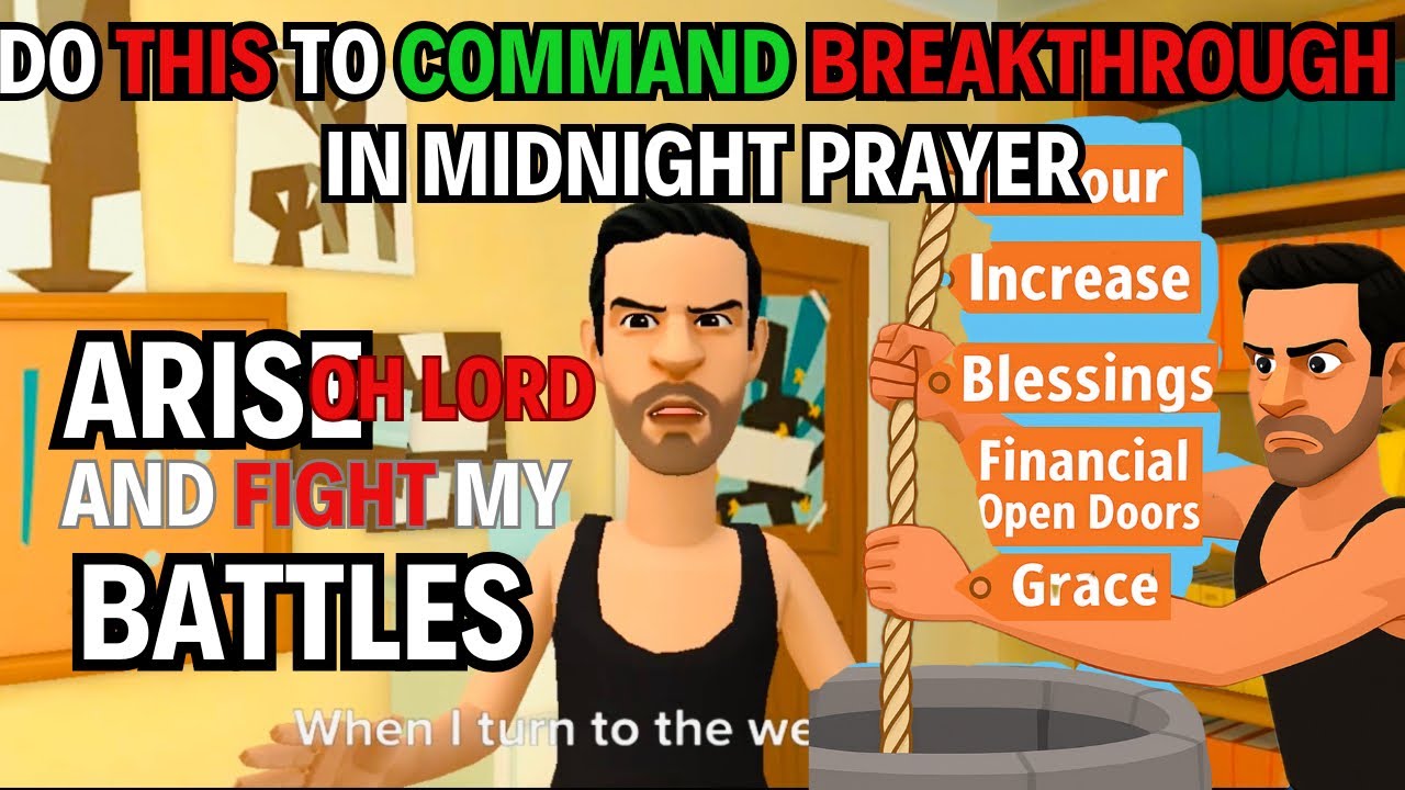 MIDNIGHT PRAYER: POWERFUL BREAKTHROUGH AND OPEN DOOR PRAYERS. CHRISTIAN ANIMATION