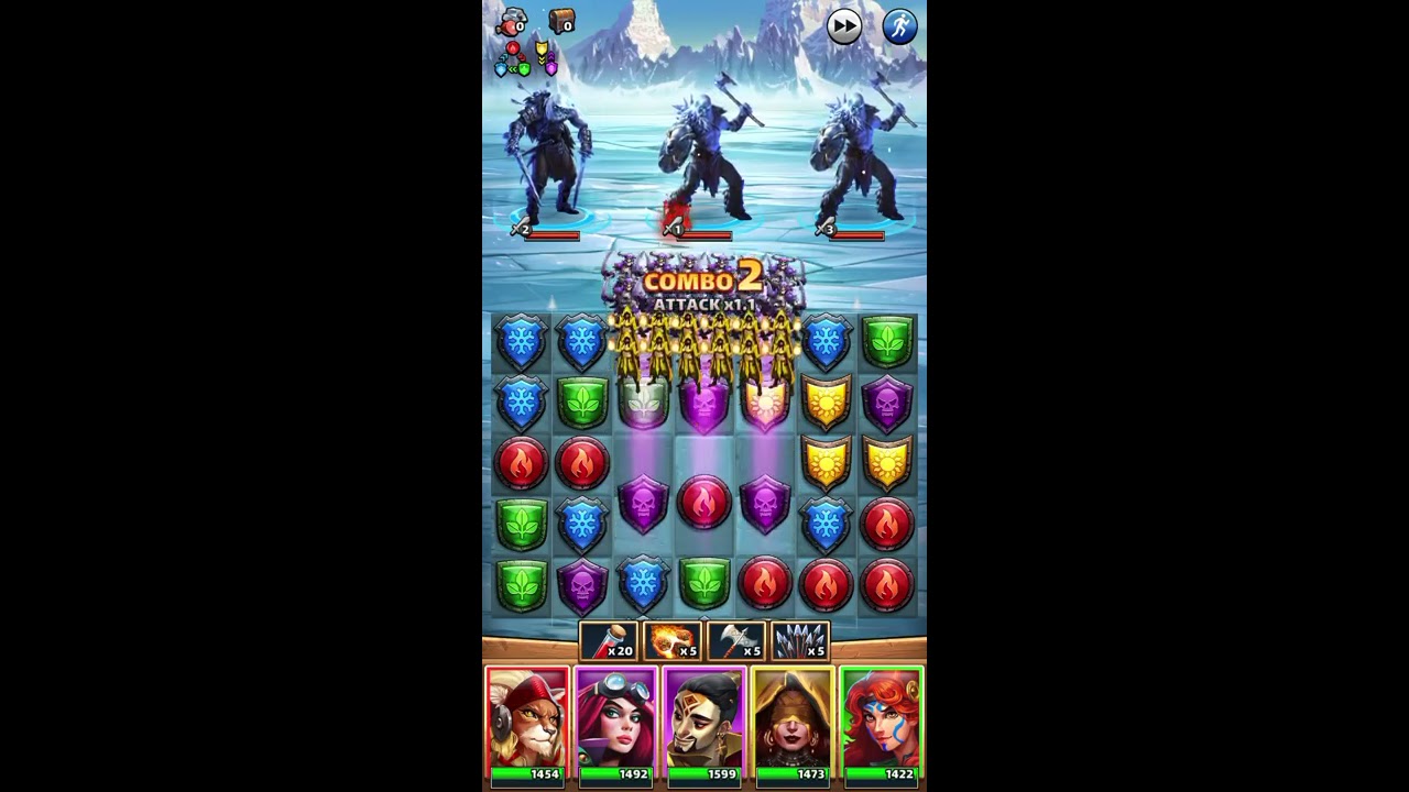 Empires and puzzles last level of frostmarch