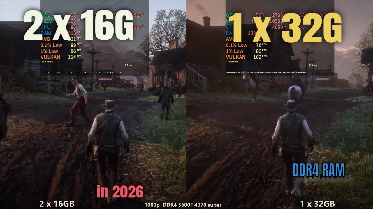 2 x 16gb vs 1 x 32gb RAM
