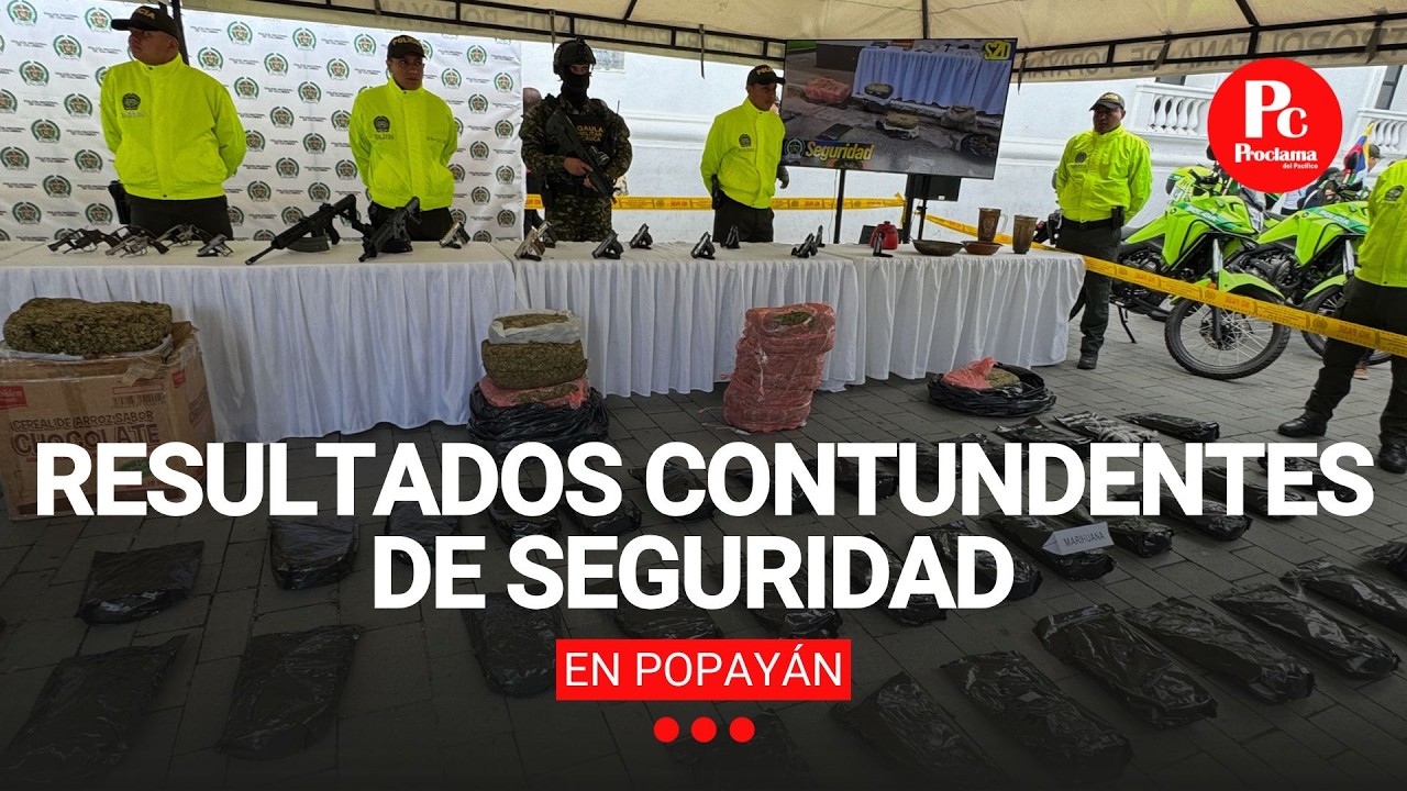 Resultados contundentes de seguridad en Popayán