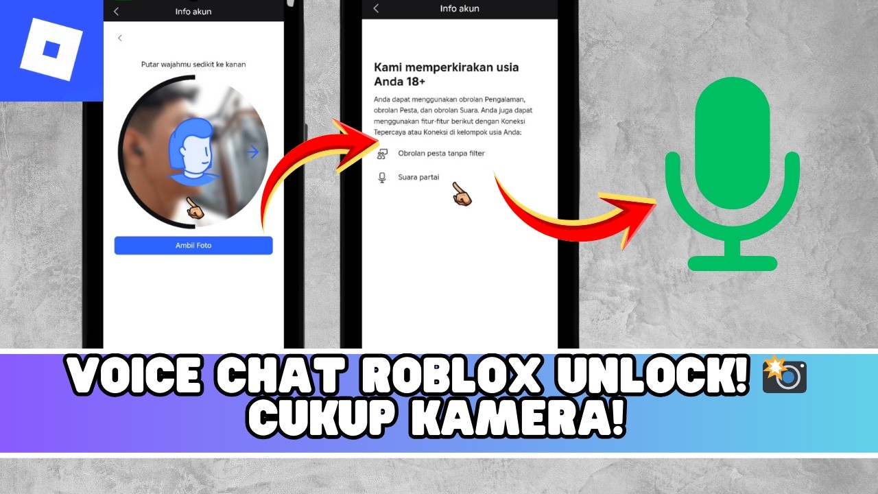 Tutorial 2025: Verifikasi Usia di Roblox Tanpa KTP/ID Fisik, Bisa Enable Voice Chat ✅