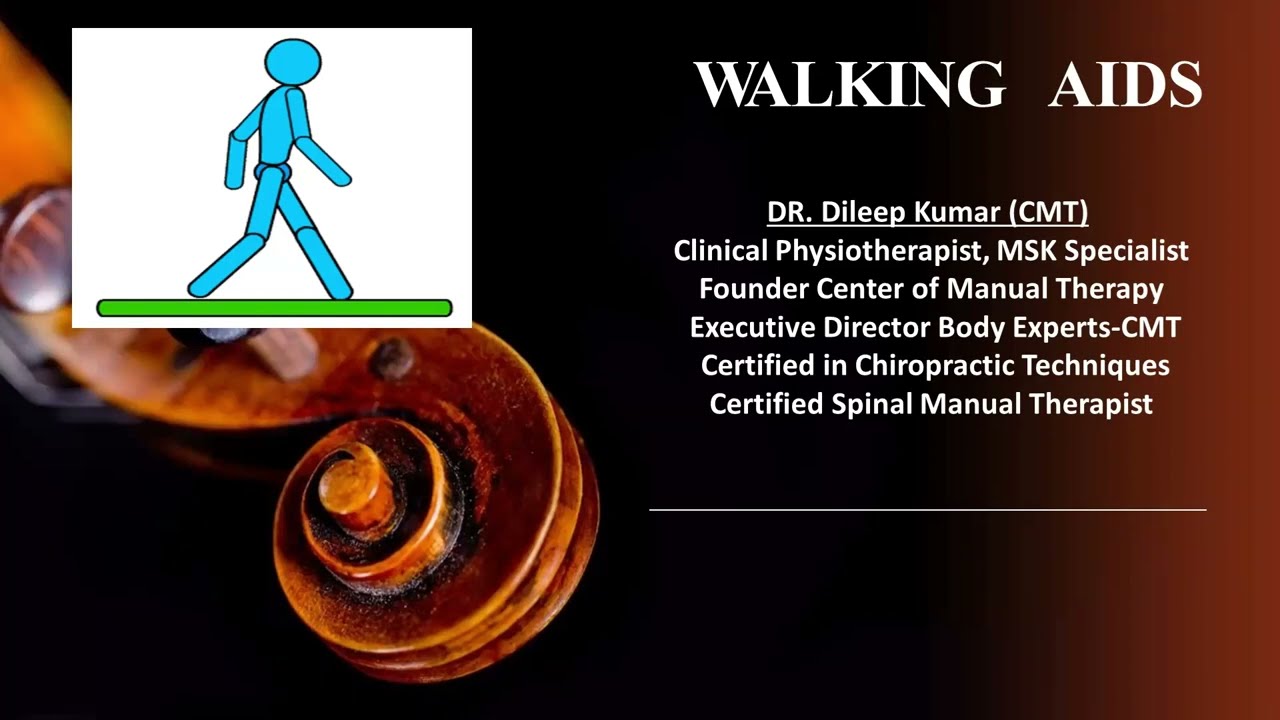 Lecture 16 Walking Aids Intro | Gait | Ambulation | Crutch | Stick/Cane Kinesiology Tutorial Part 1