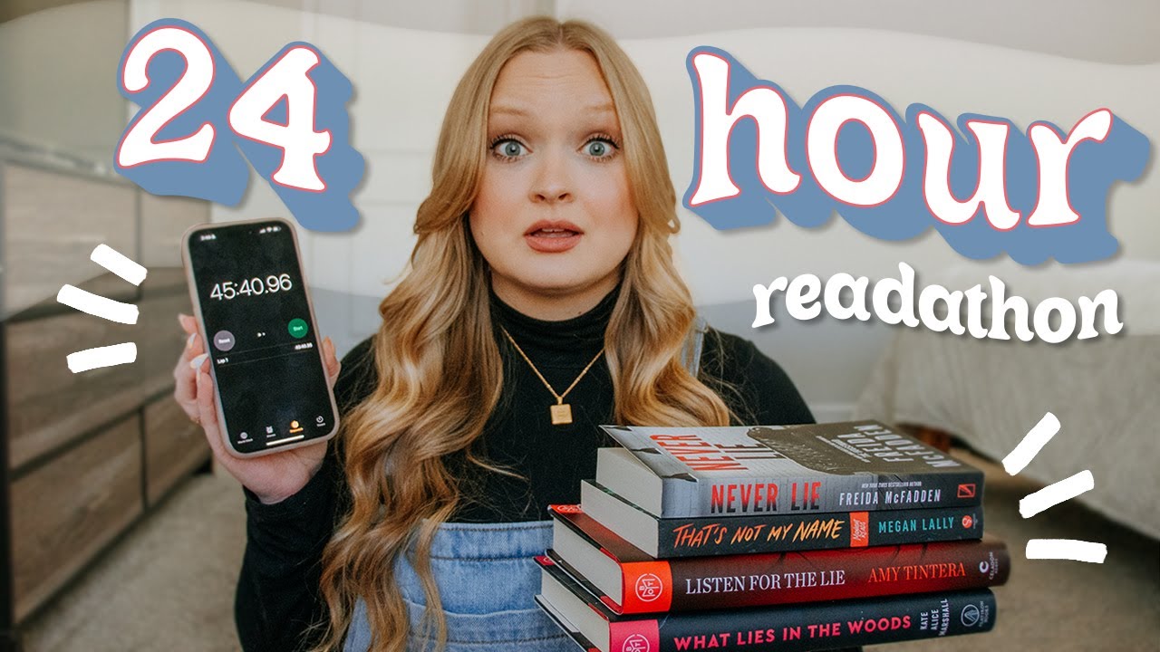 24 HOUR READATHON \\ how many books can I read in 24 hours?! 🔍 mystery thriller edition