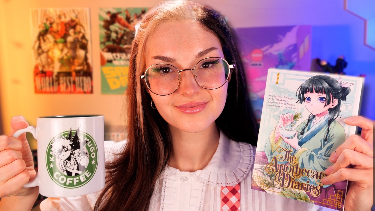 ASMR Manga Cafe Roleplay | Tapping, Anime Figures, & Manga Recommendations
