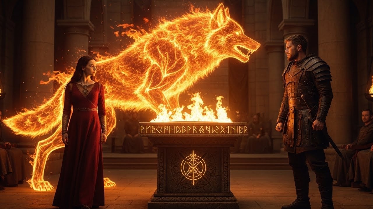 Ordenaram Que Ela Transformasse Pra Provar A Vergonha,Um Lobo de Fogo Surgiu E o Altar Se Incendiou!