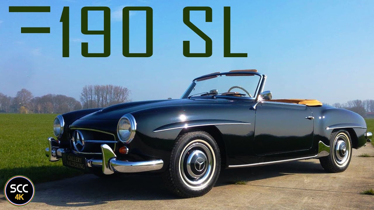 MERCEDES 190 SL 1960 | 4K | Mercedes-Benz drive in top gear with engine sound | SCC TV