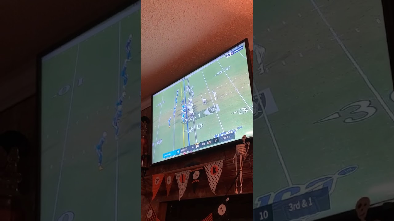Josh Jacob game winning touchdown run against Los Angeles chargers November7 2019