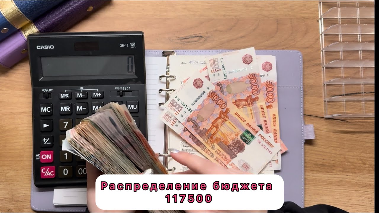 #32 Распределение семейного бюджета по конвертам / Январь / 117500₽