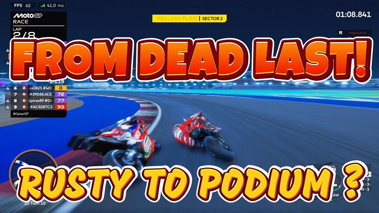 MotoGP 25 Online | From Last Place to Podium at Qatar (Rusty Comeback!)