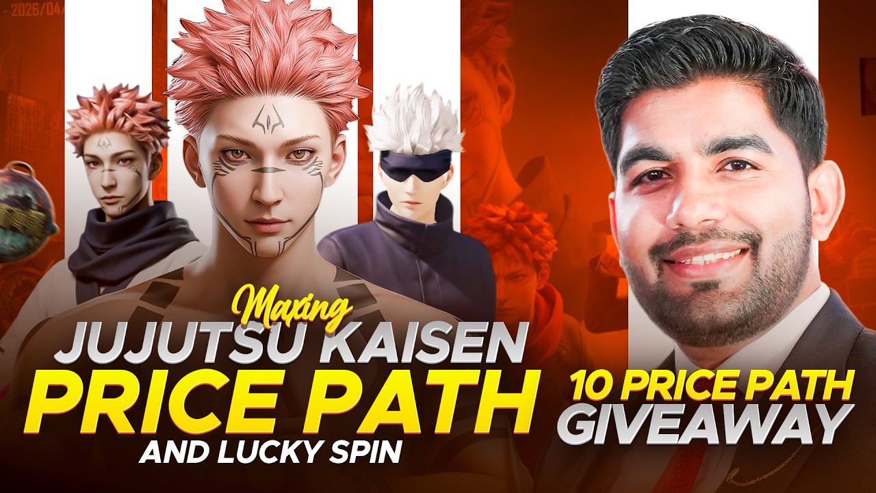 Maxing Jujutsu Kaisen Price Path and Worst Luck in Lucky Spin | Price Path Giveaway | 🔥 PUBG MOBILE🔥