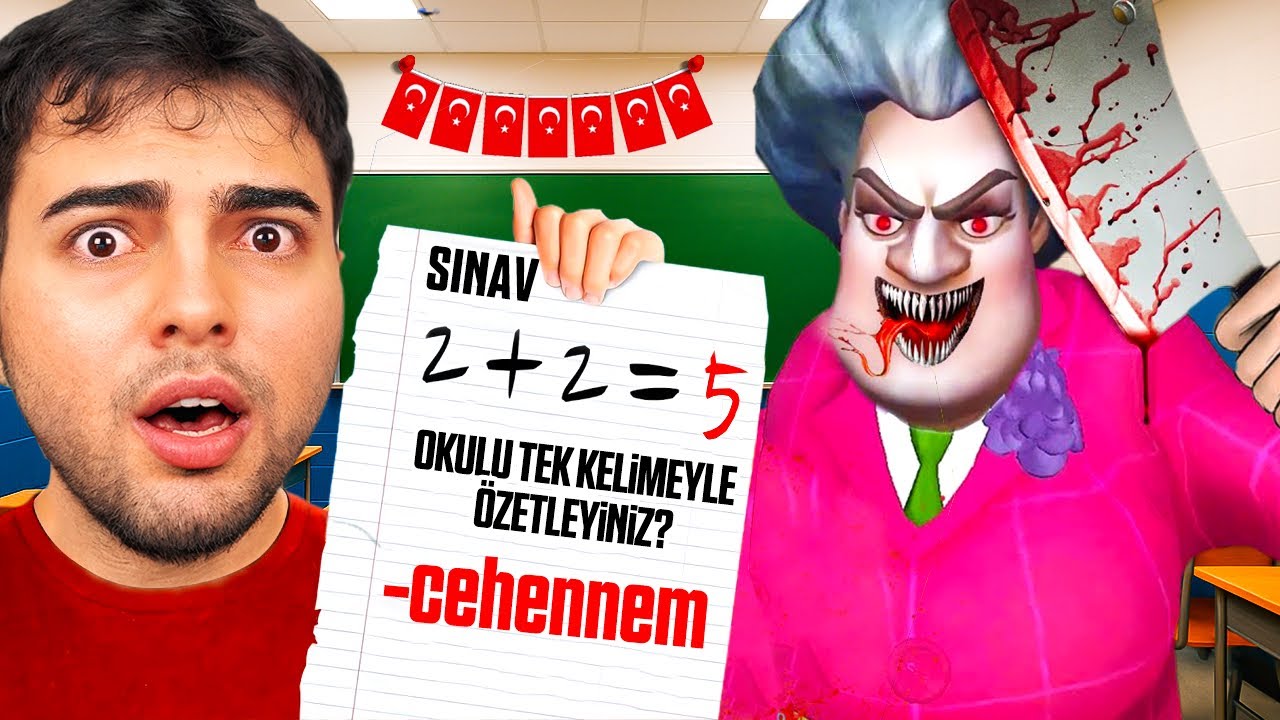 KIZGIN ÖĞRETMENİ ÇILDIRTMA OYUNU (Scary Teacher)