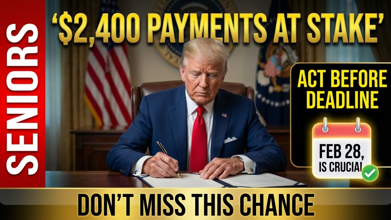 Seniors, Don&rsquo;t Wait! Feb 28 Deadline Could Decide Your $2,400 Payments
